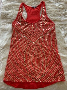 Charlotte Russe Sequin Tank Top